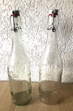2 Bouteilles vide Limonade Aux Extraits Naturels de Citron France Empty bottle