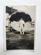 Snapshot Photographie vintage plage Homme parasol SB785