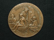 MEDAILLE BR. H.DROPSY 68mm PEINTRE REMBRANDT Ste CULTURELLE & PHILANTHROPIQUE