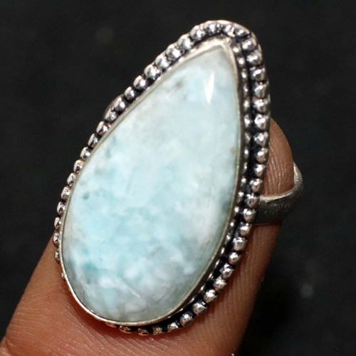 Bague larimar naturel plaqué - naturel,