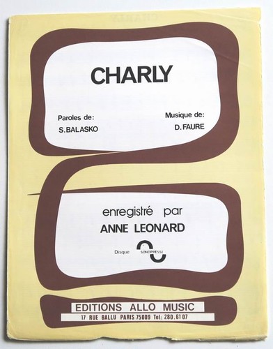 Partition vintage sheet music