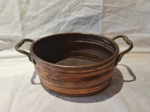 Jardinière ancienne cuivre - jardinière, en
