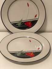 8 Assiettes plates Décor