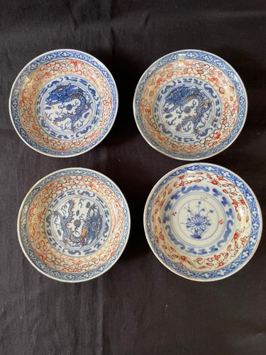 Lot antiques assiettes en - lot,