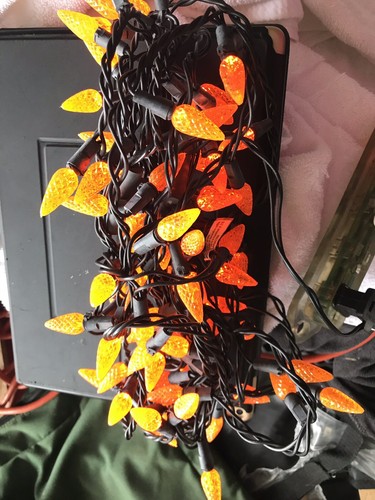Vintage orange lights - orange,