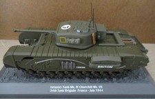 ALTAYA CHAR DE COMBAT INFANTERIE TANK CHURCHILL FRANCE juillet 1944 1/43