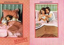 PUBLICITE ADVERTISING 094  1979  DESCAMPS  draps PRIMROSE BORDIER ( 2 pages)