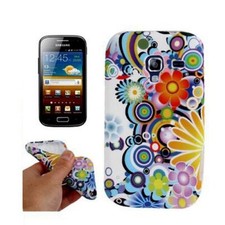Coque TPU Pour Téléphone Samsung Galaxy Ace 2 I8160 Fleurs