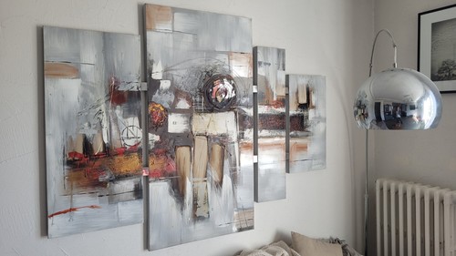 Grand tableau acrylique sur - tableau,