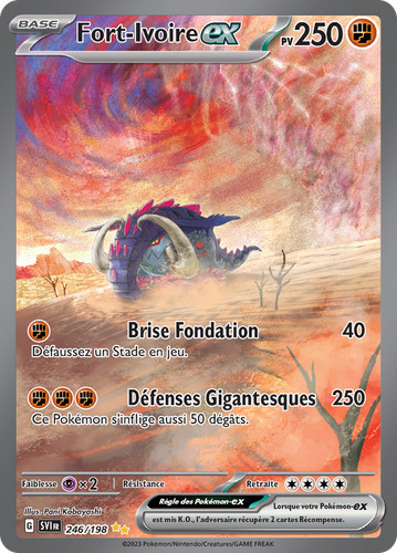 Carte pokémon fort ivoire - carte, fort-ivoire-ex