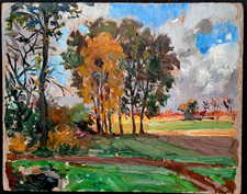 Tableau H/P "Etude de paysage"