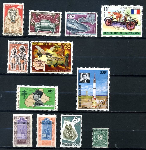 Haute volta lot timbres - haute, de