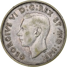 Canada, George VI, 50 Cents
