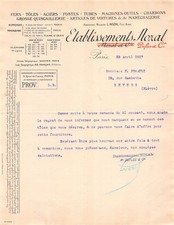 1917   FACTURE FERS ETAB NOZAL