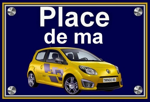 Plaque place ma renault - place,
