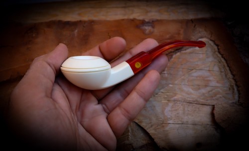 Squat bulldog block meerschaum - block,