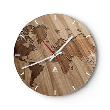 Horloge murale en verre