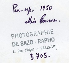 Serge de Sazo Paris Hollywood Tirage Original Argentique 50’s Papier Baryté