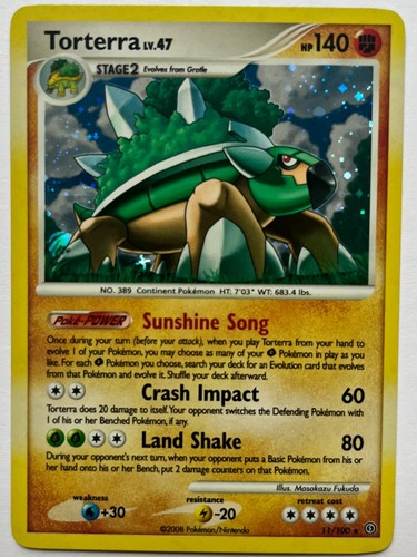 Torterra 100 rare holo - torterra,