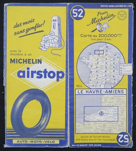 Carte michelin amiens - carte,