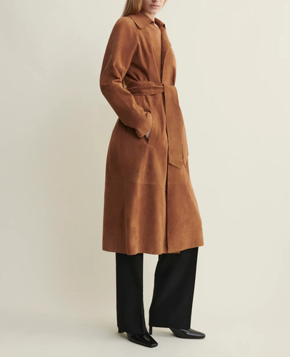 Trench femme cuir - en,