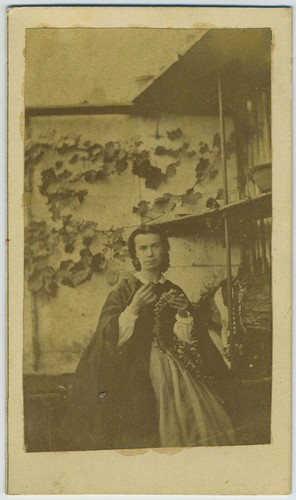Cdv circa 1860 femme - cdv,