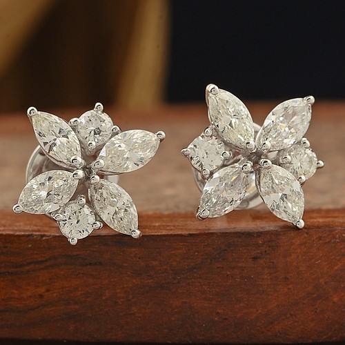 Boucles oreilles fleurs - en,