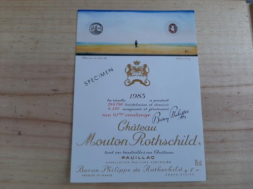 étiquette vin chateau - , mouton