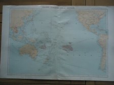 RARE CARTE GEOGRAPHIQUE ATLAS DES COLONIES FRANCAISES DANS LE PACIFIQUE GUINEE