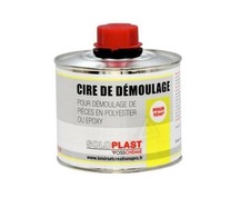Cire de démoulage W2 pour pièce en polyester ou epoxy 0.5l SOLOPLAST