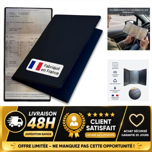 Porte carte grise voiture - porte,