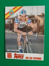 CYCLISME carte cycliste ISAAC LISASO PICADO équipe TEKA 1988  16,5 /12 cm