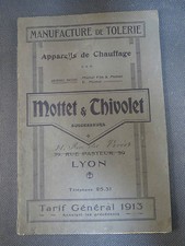 Ancien catalogue tarif