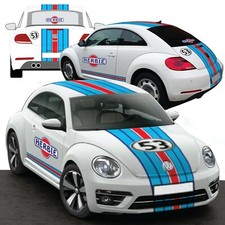 HERBIE 53 NEW BEETLE RACING LE MANS COCCINELLE STICKER KIT DECO CHOUPETTE RED LG