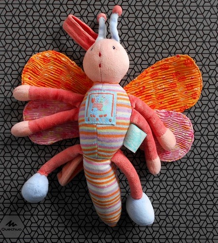 Doudou libellule peluche - doudou,