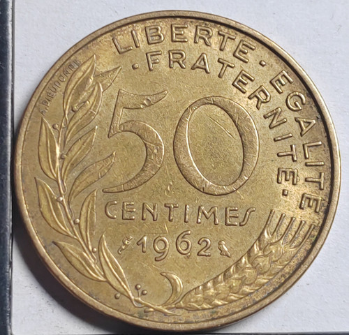 Centimes marianne 1962 col - 50,