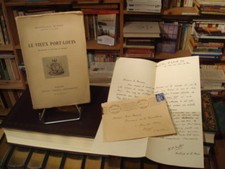 H.-F. BUFFET Le Vieux Port-Louis 1938 E.O. tirage 600 ex. num. Lettre autographe