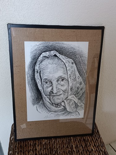Tableau fusain encre une - fusain, d'une