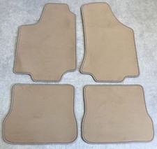 Tapis De Voiture Tapis Pour VW Golf 3 Cabriolet Crème 4 Pièces Velours Neuf