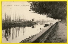 cpa 37 - CHINON en 1906 (Indre et Loire) La VIENNE La Promenade