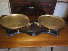 grande balance pendule en fonte Béranger à Lyon de portée 25 kg époque 19ème