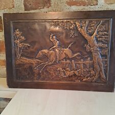 Plaque de bronze sur cadre