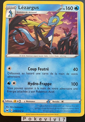 Carte pokemon lezargus - pokemon, 059/202