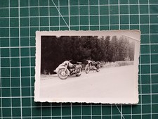 AS032 Photo CPA WW2 photo moto et sidecar allemands