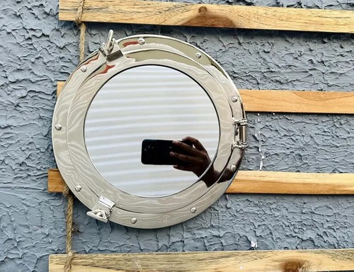 Miroir hublot nautique en - miroir,