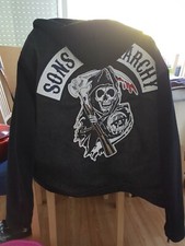 Veste Jean Et Sweat SONS OF ANARCHY denim Officiel