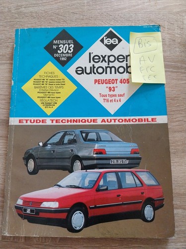 Revue technique peugeot 405 - technique,