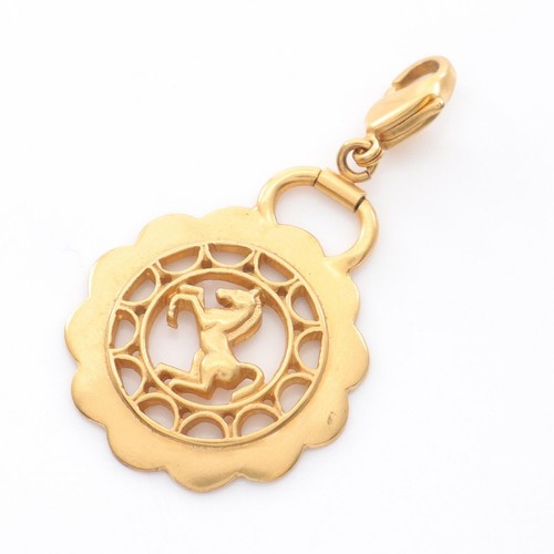 Pendentif hermes cheval fleur - pendentif,