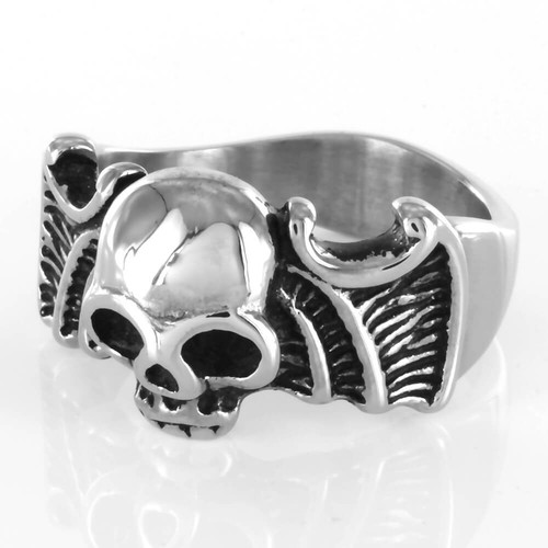 Bague acier bat wing - acier,