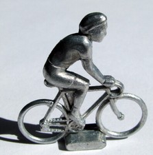 mini cycliste métal, position rouleur